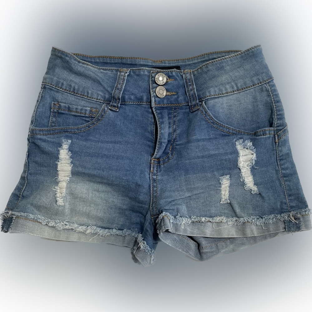 Love Revival Light Wash Denim Jean Shorts